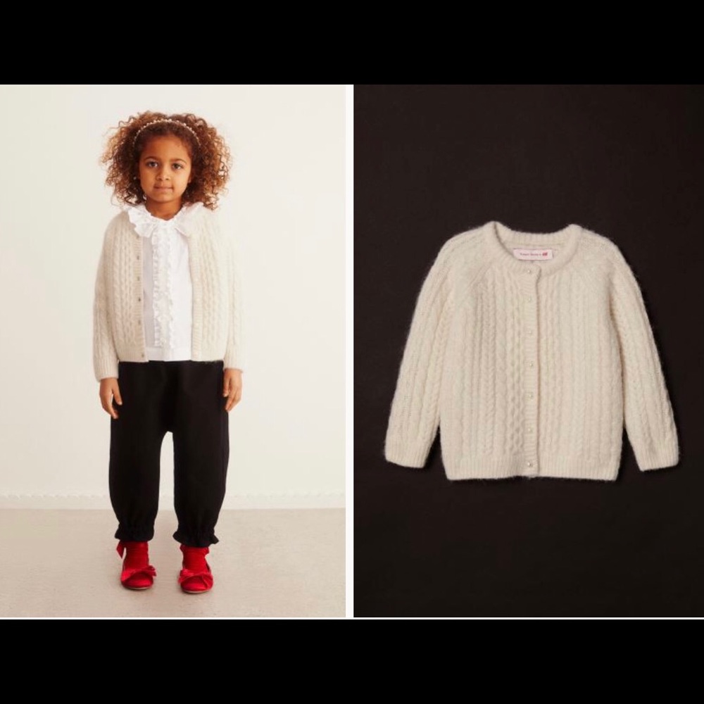Simone Rocha X HM Cable-knit Wool-blend Cardigan - Picture 2 of 4